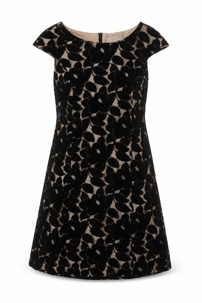 Wallis Women Black Floral Sheath Dress Size 12