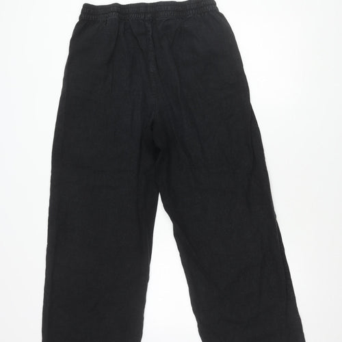 Marks and Spencer Women's Black Wide-Leg Trousers Size 14