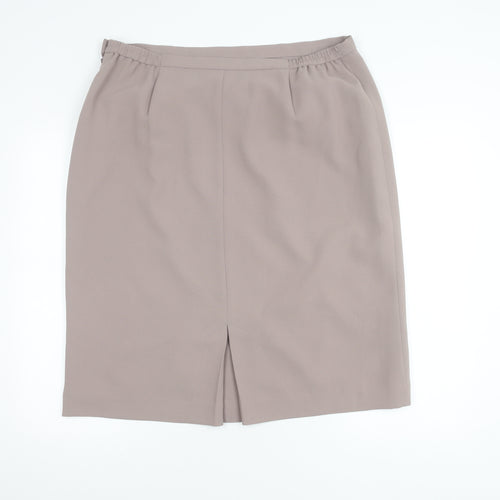 Eastex Women's Beige Pencil Skirt, Size 20, Knee Length
