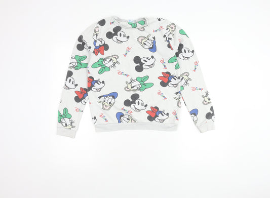 Front view of Disney boys’ mickey pullover sweatshirt 11-12 years multicoloured