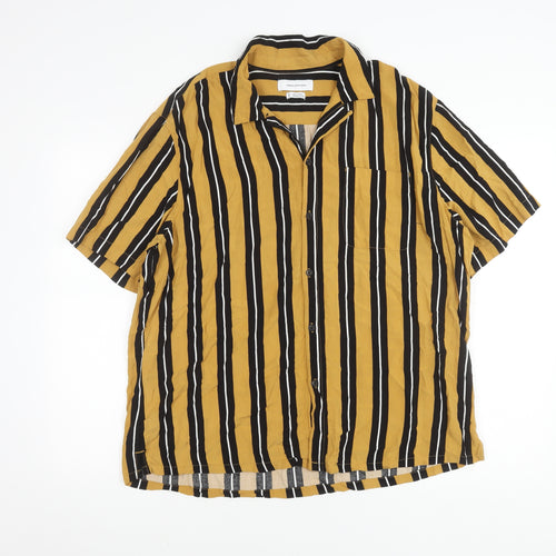 Urban Outfitters Men's XL Striped Casual Shirt Multicoloured
