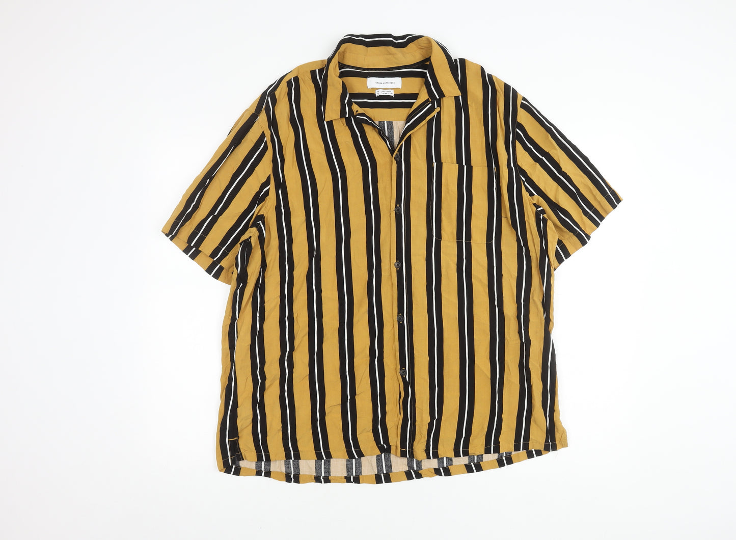 Urban Outfitters Men's XL Striped Casual Shirt Multicoloured