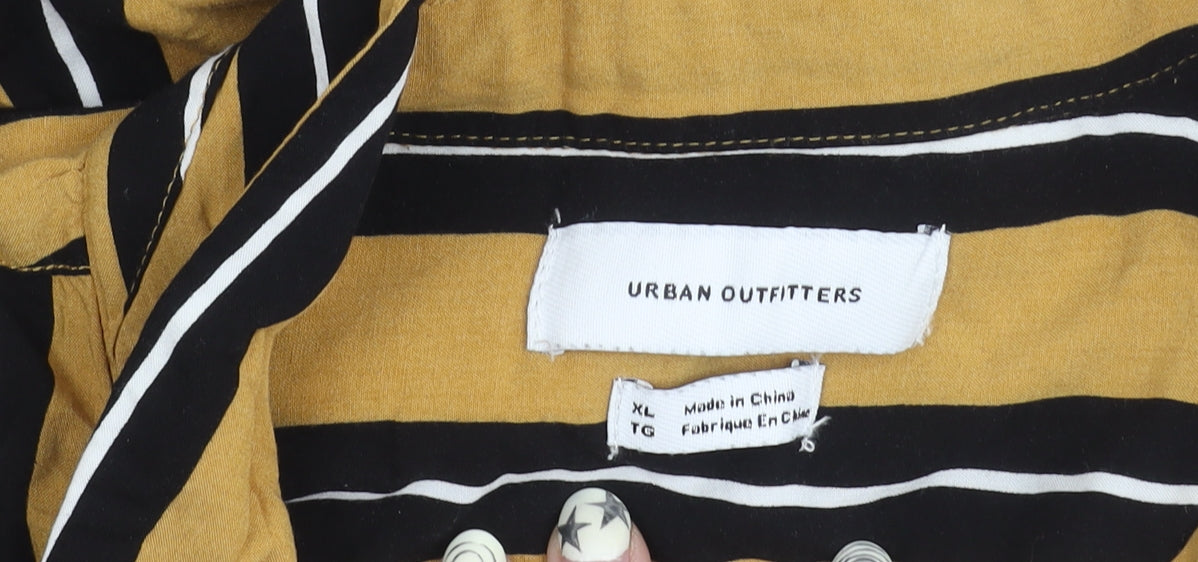 Urban Outfitters Men's XL Striped Casual Shirt Multicoloured