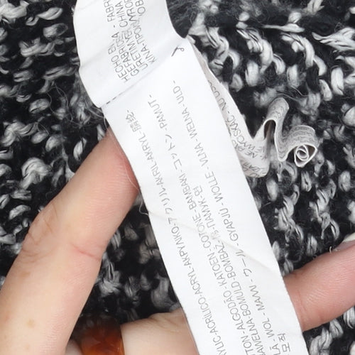 Zara Women Multicoloured Roll Neck Pullover, Size L
