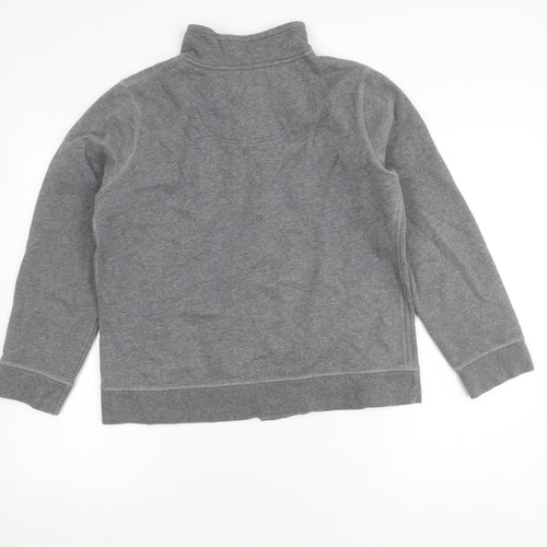 Maine New England Grey High Neck Cardigan, Size 16