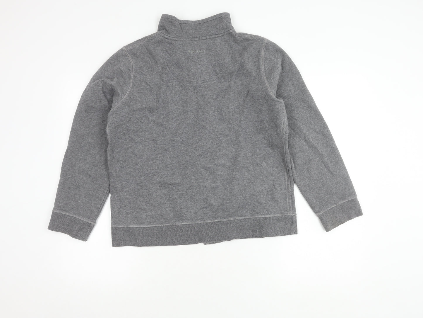 Maine New England Grey High Neck Cardigan, Size 16