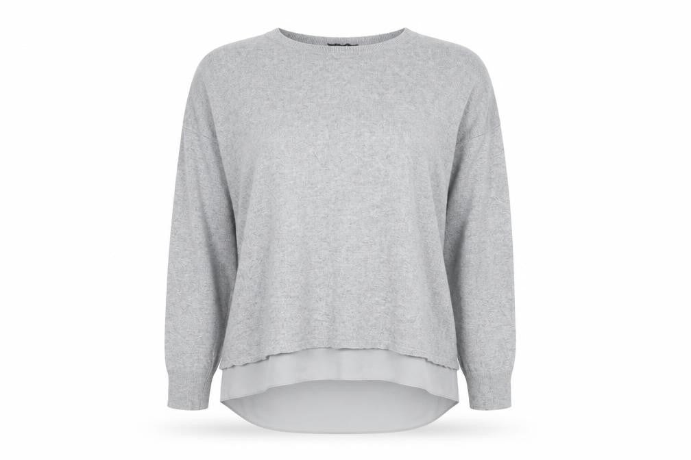 Front view of Marks & Spencer Women's Grey jumper, size 10