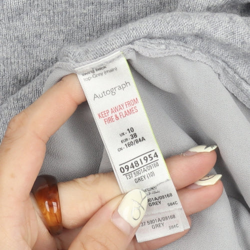 Marks and Spencer Women's Grey Pullover Jumper Size 10