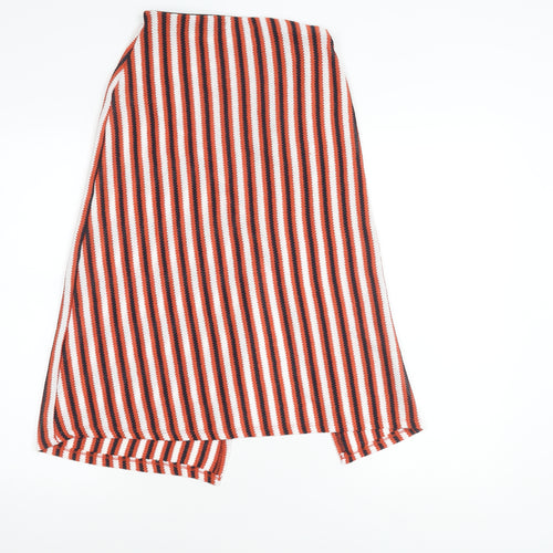 Pull & Bear Women's Multicoloured Striped Long Skirt Size 10
