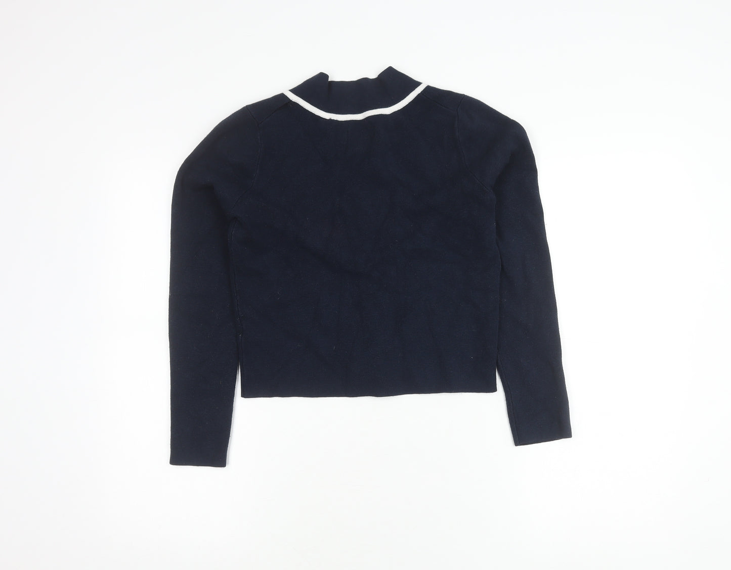 Jack Wills Women's Blue V-Neck Jumper, Size 10