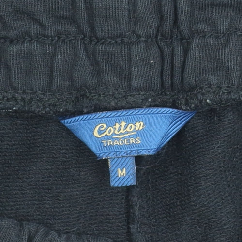 Cotton Traders Black Relaxed Fit Joggers, M, Unisex