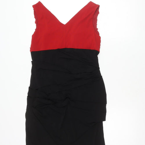 Enfocus Studio Women's Red & Black Sheath Dress 12