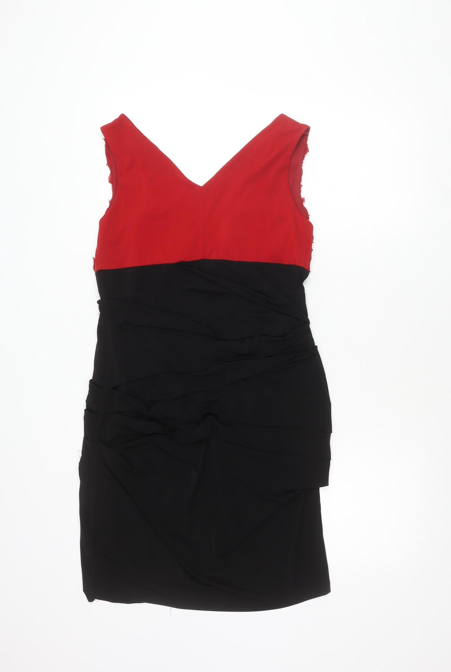 Enfocus Studio Women's Red & Black Sheath Dress 12