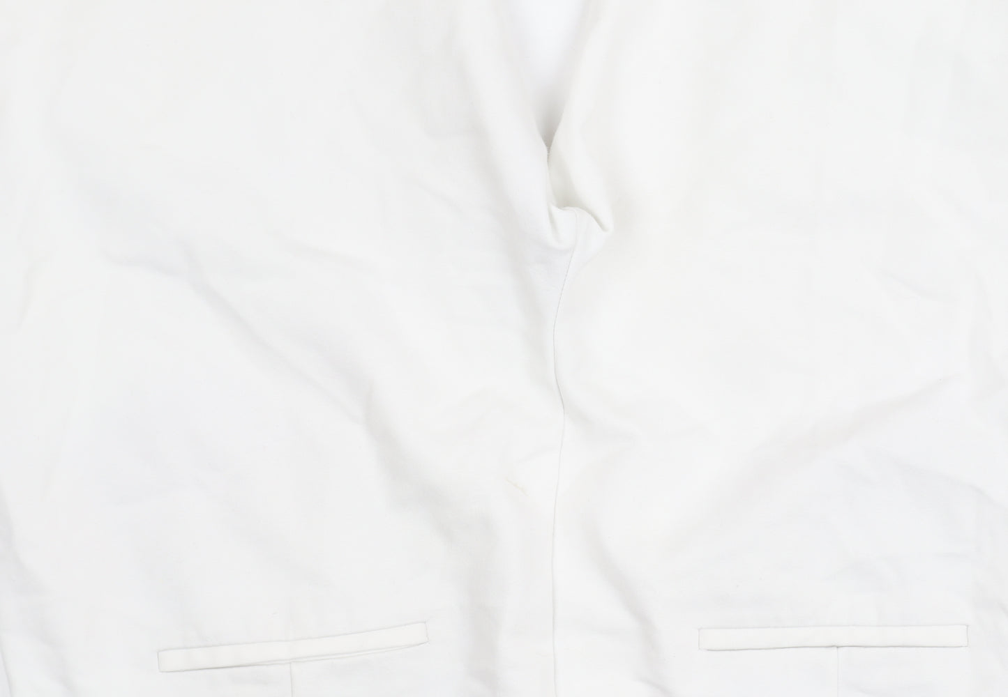 MNG White Straight Women's Trousers Size 14