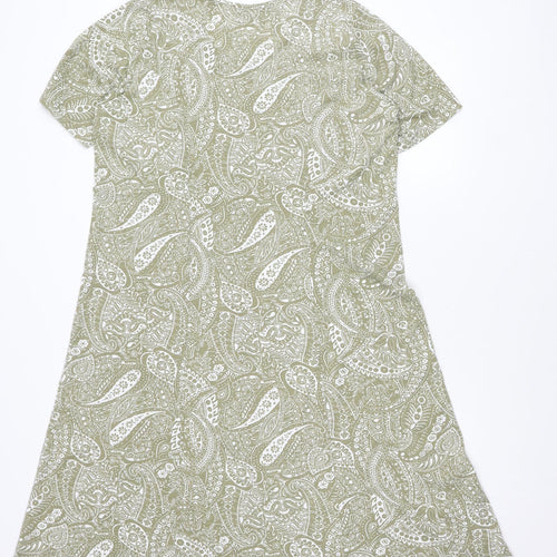 Damart Womens Green Paisley Dress Size 18