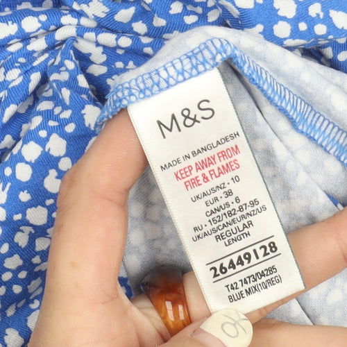 Marks and Spencer Blue Animal Print Dress, Size 10