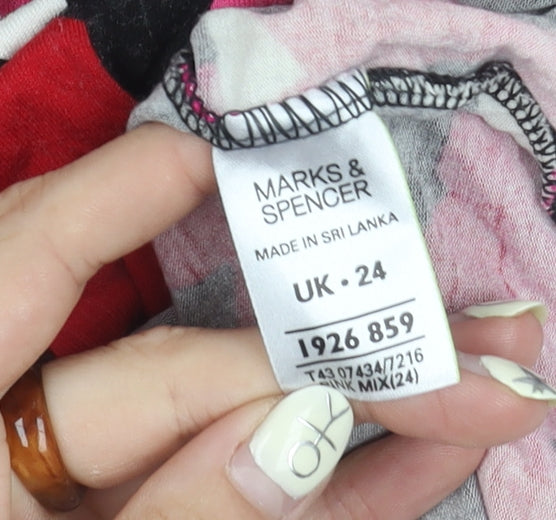 Marks and Spencer Women's Multicoloured Top UK 24