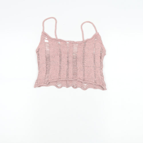 Urban Outfitters Women’s Pink Knit Tank Camisole M