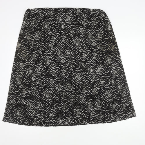 Bonmarché Women's Black Geometric Skirt Size 18