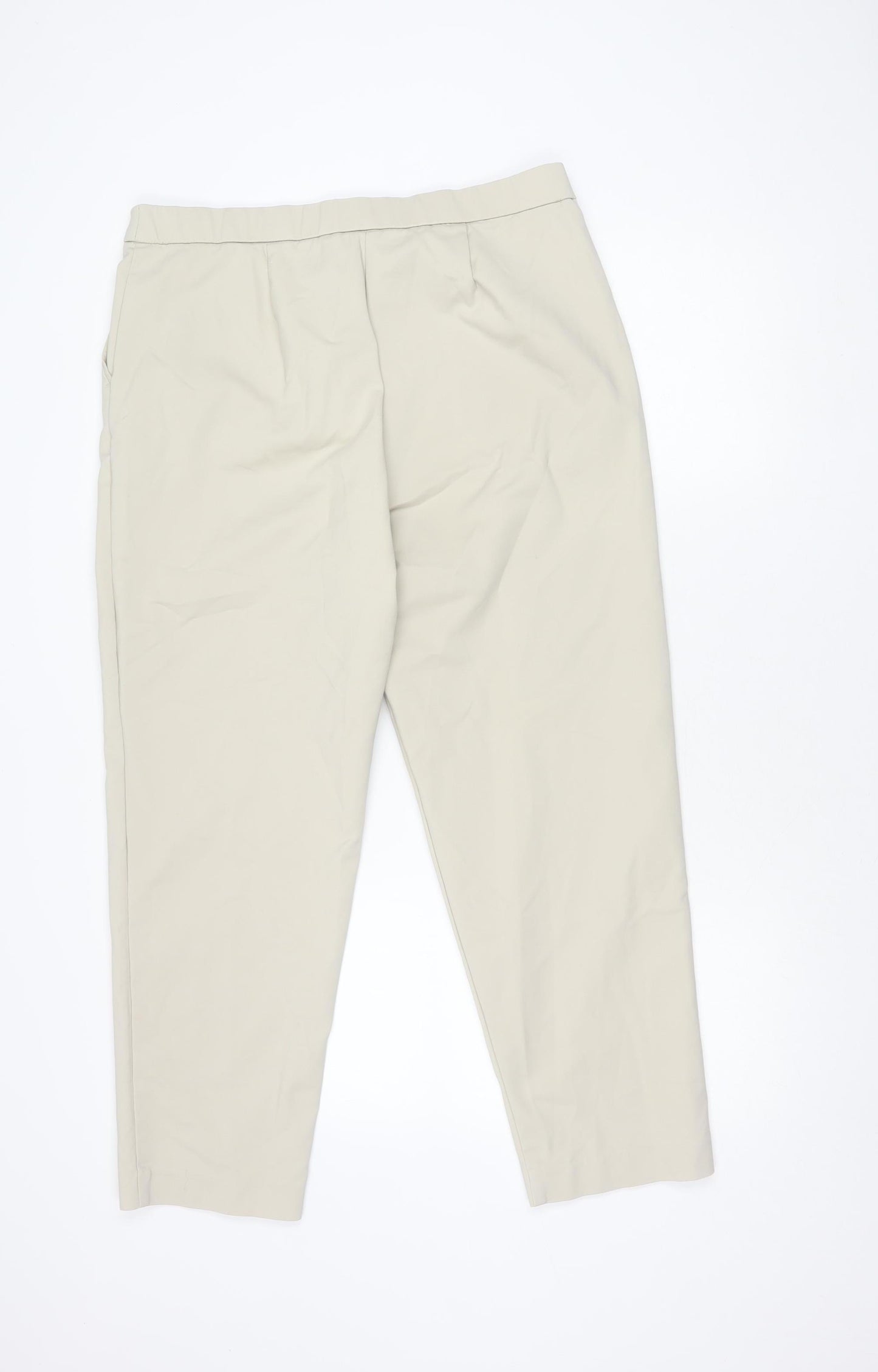Marks and Spencer Beige Women's Trousers Size 16