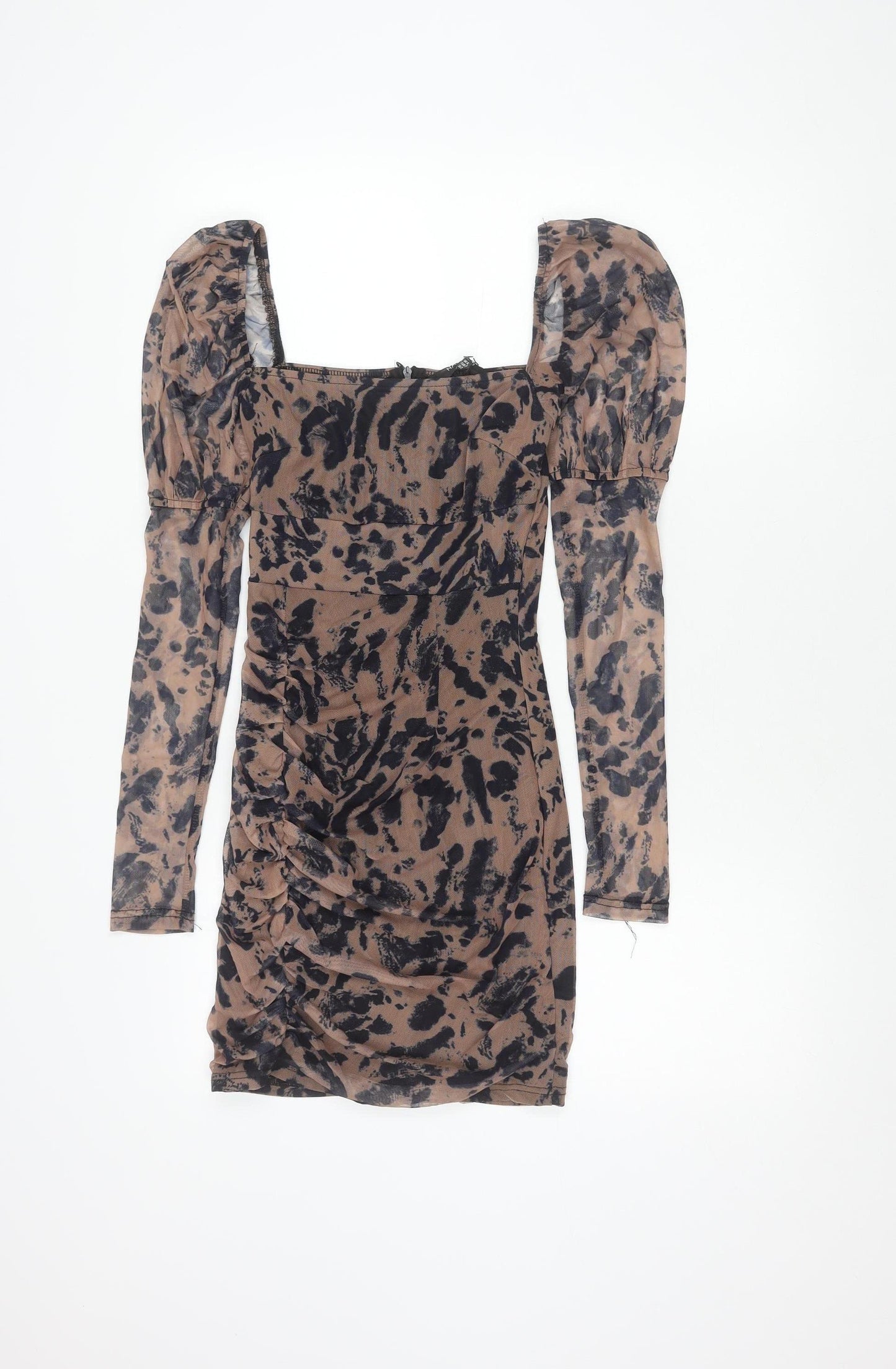 NAANAA Women's Multicoloured Animal Print Dress