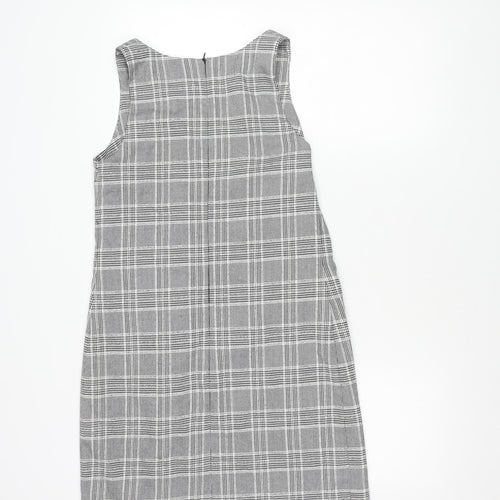 Great Plains Women's Grey Plaid Sheath Dress Size 8