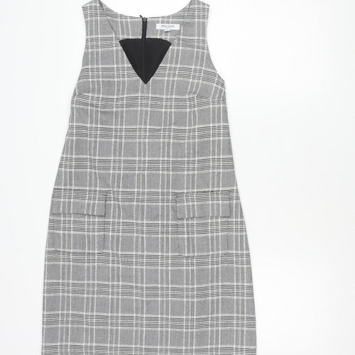 Great Plains Women's Grey Plaid Sheath Dress Size 8