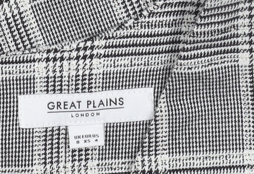 Great Plains Women's Grey Plaid Sheath Dress Size 8