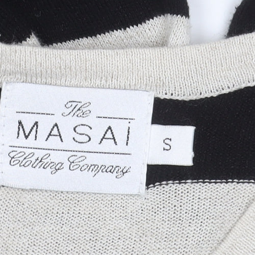 Masai Women's Black Stripe Tunic Jumper, Size S