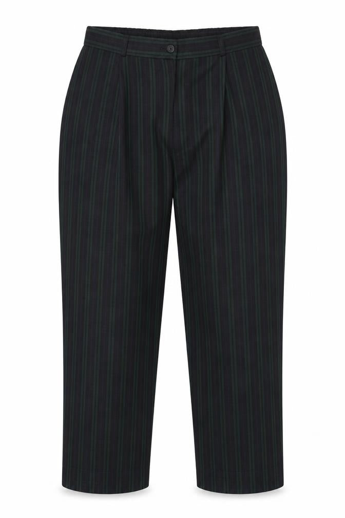 Front view of BHS Women's Striped Trousers, size 16