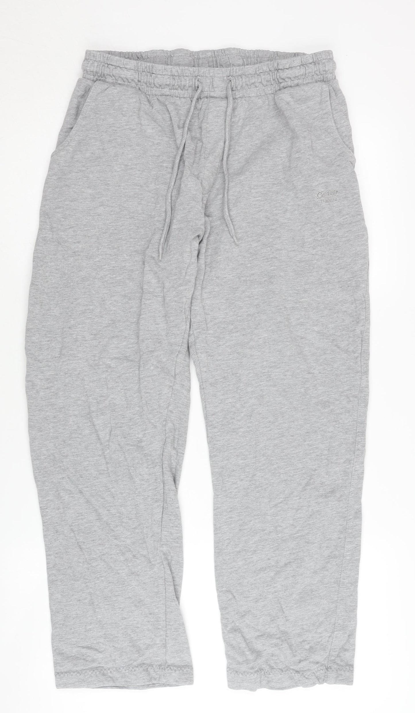 Cotton Traders Men's Grey Jogger Trousers, Size L