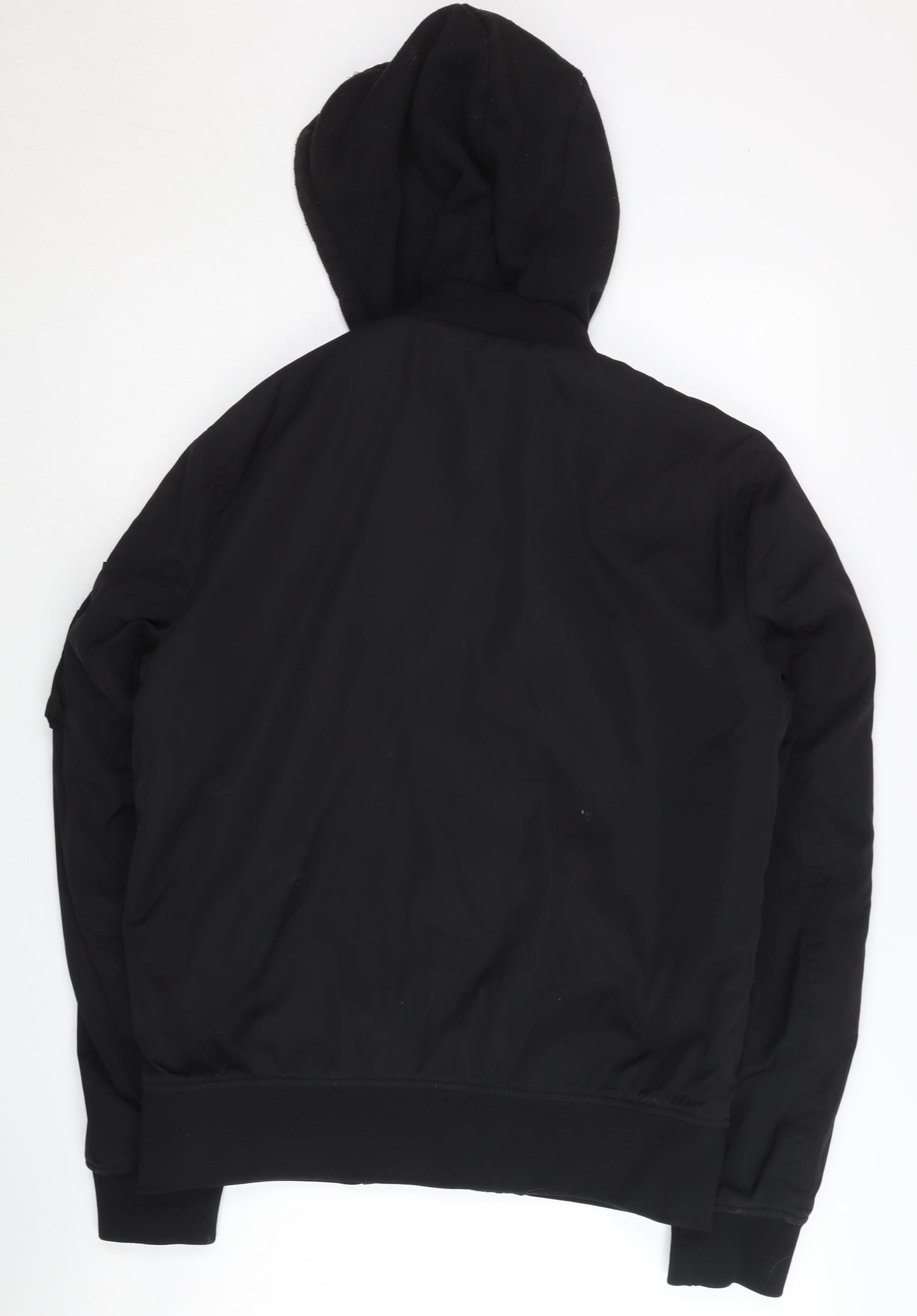New Look Men's Black Bomber Jacket M with Hood