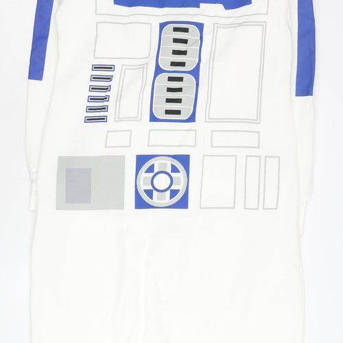Star Wars Men's R2-D2 Onesie White L Hooded Zip