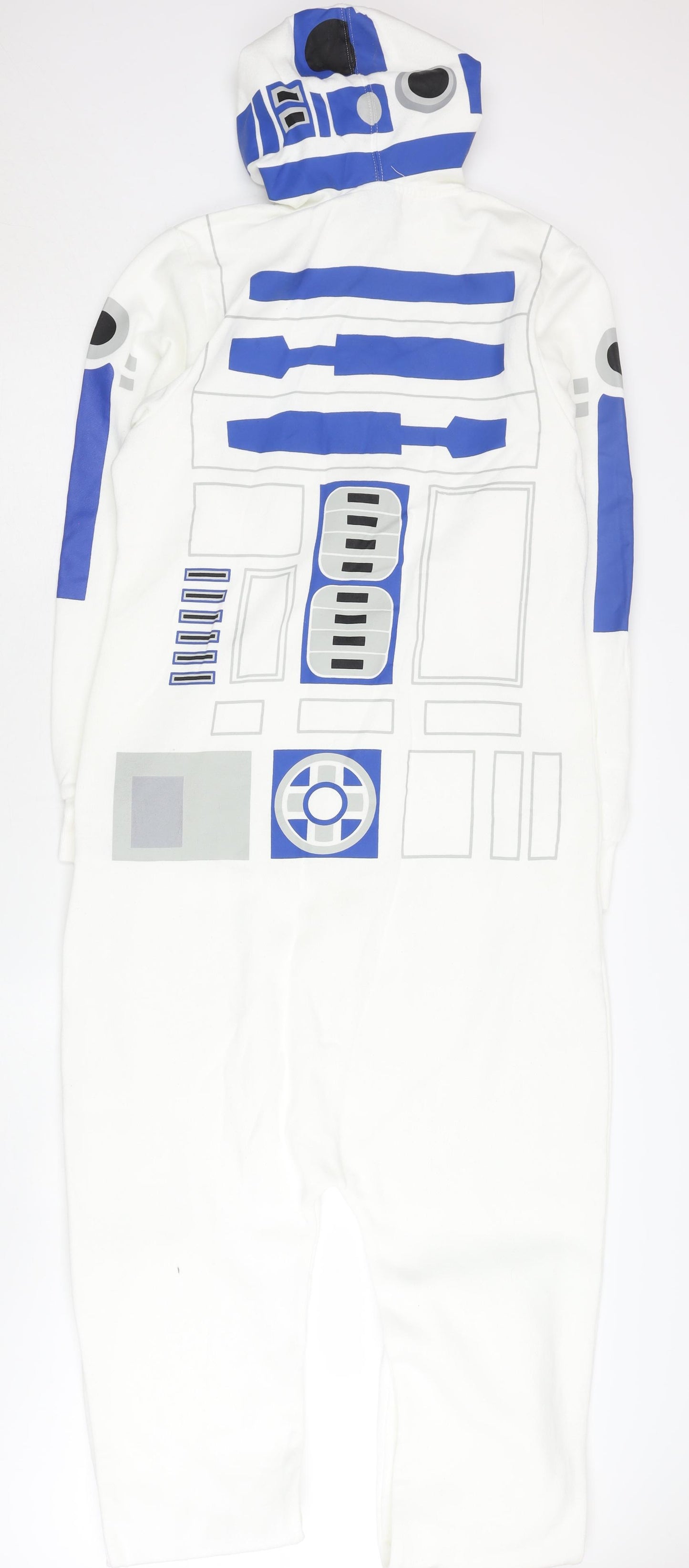 Star Wars Men's R2-D2 Onesie White L Hooded Zip