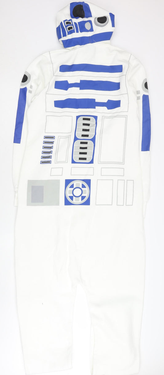 Star Wars Men's R2-D2 Onesie White L Hooded Zip