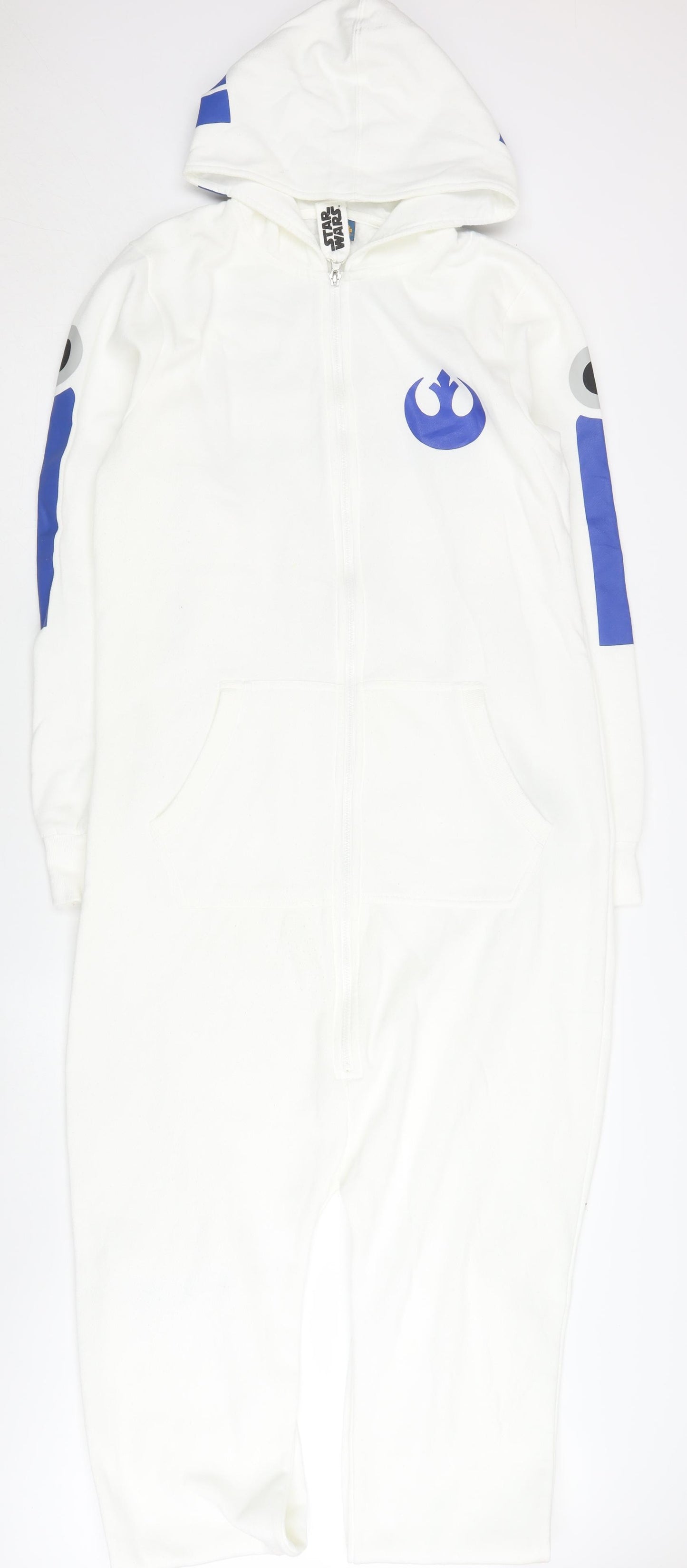 Star Wars Men's R2-D2 Onesie White L Hooded Zip