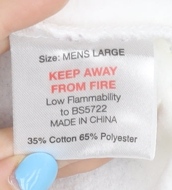 Star Wars Men's R2-D2 Onesie White L Hooded Zip