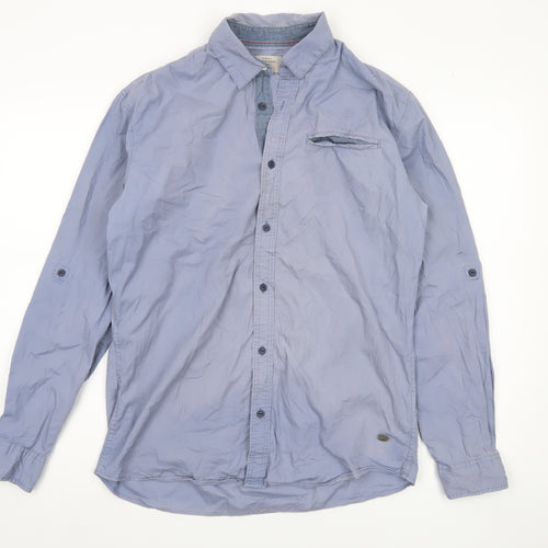 Jack & Jones Men's Blue M Long Sleeve Button-Up Shirt