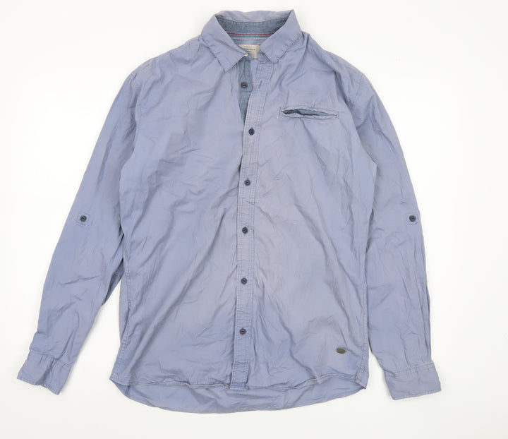 Jack & Jones Men's Blue M Long Sleeve Button-Up Shirt