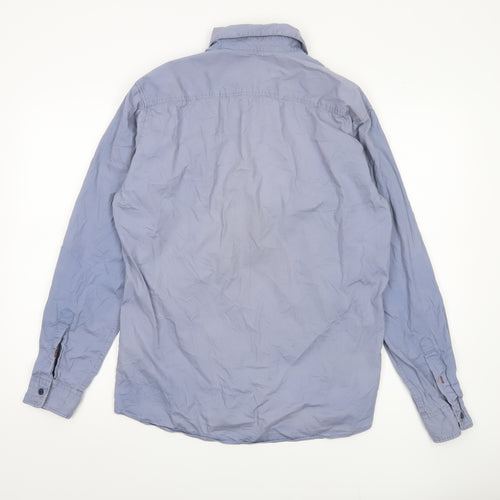 Jack & Jones Men's Blue M Long Sleeve Button-Up Shirt