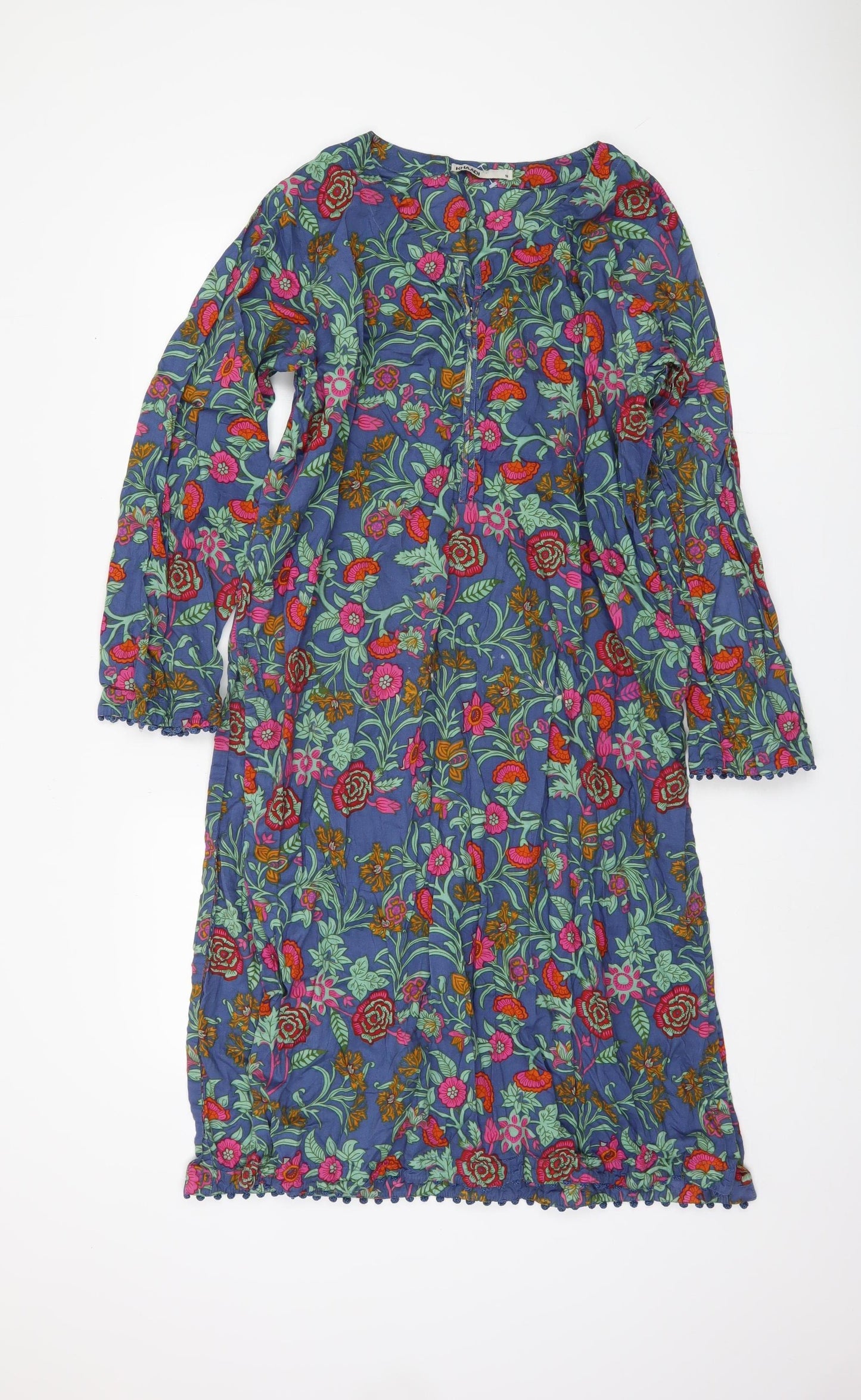 Khaadi Women's Multicoloured Floral Dress Size 16