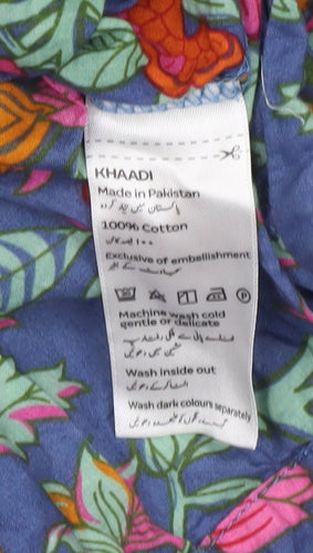 Khaadi Women's Multicoloured Floral Dress Size 16