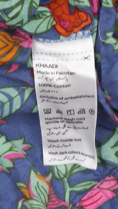 Khaadi Women's Multicoloured Floral Dress Size 16