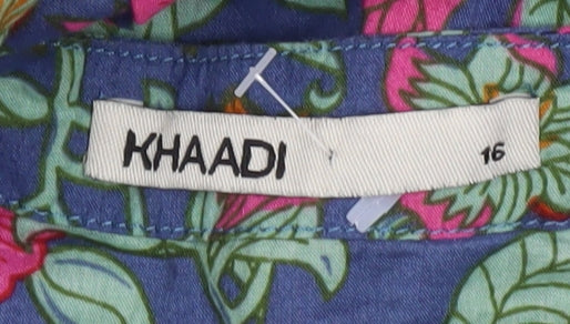 Khaadi Women's Multicoloured Floral Dress Size 16