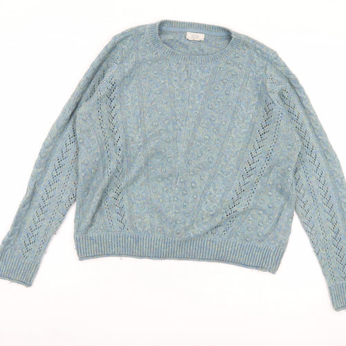 Fat Face Women's Blue Pullover Jumper, Size 12