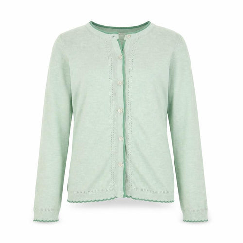 White Stuff Girls Green Cotton Cardigan - 9-10 Years
