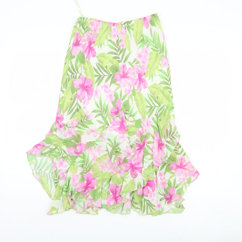 Precis Petite Women's Floral Midi A-Line Skirt Size 10