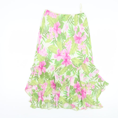 Precis Petite Women's Floral Midi A-Line Skirt Size 10