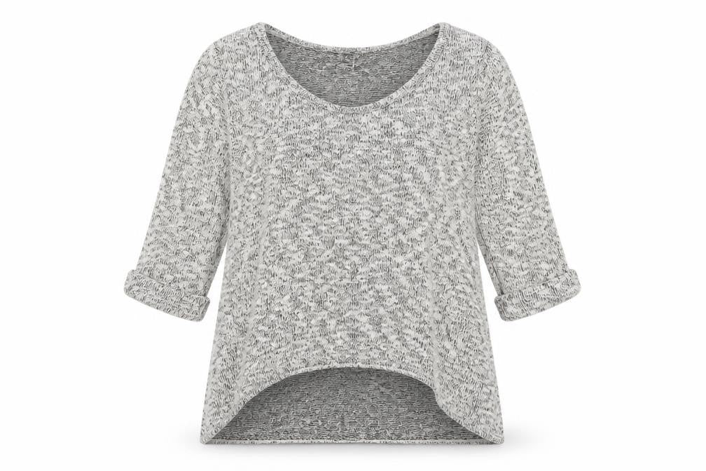 Front view of Sparkle & Fade Women's Grey jumper, size S