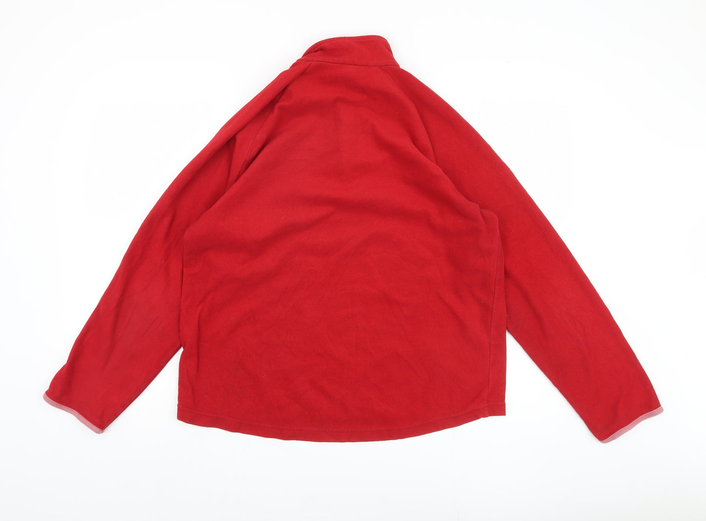 Quechua Men's Red Fleece Sweatshirt, Size M, 1/2 Zip